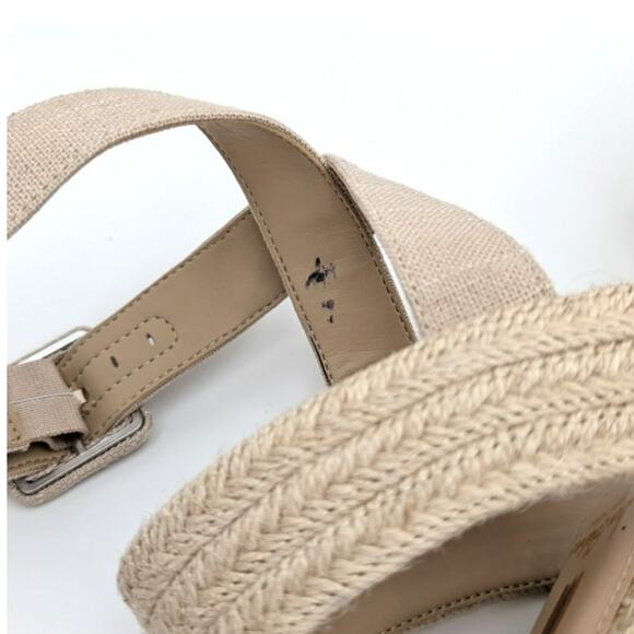 Sam Edelman Vada Wedge Ankle Strap Sandal Women's Neutral Size US10 EU40.5 - Picture 6 of 11